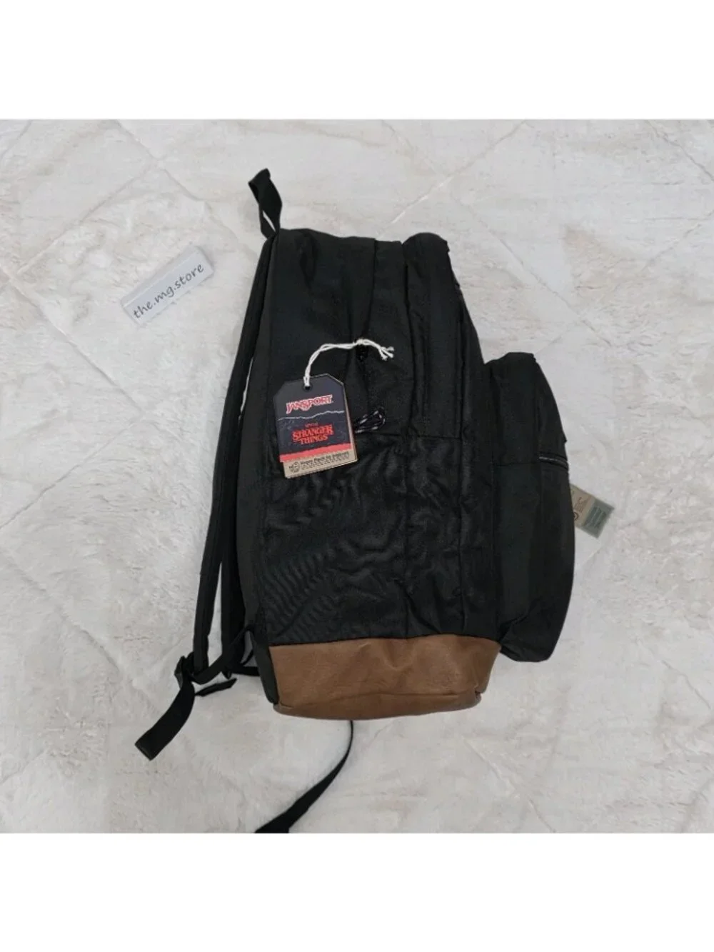 JanSport X Stranger Things Mike's Upside Down Black Backpack 34L XL 17.5”